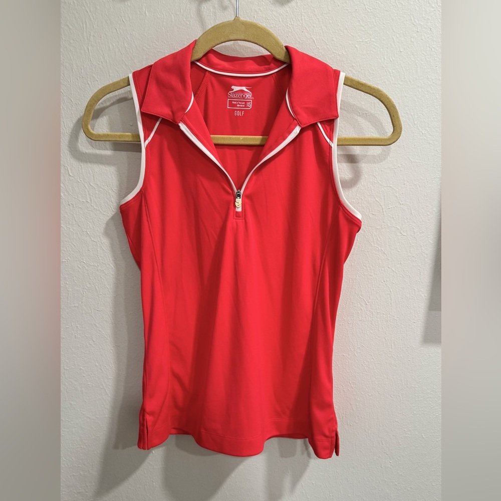 Women’s Slazenger Golf Tanktop Bright Coral Color XS